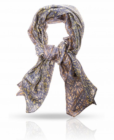 Палантин Женский SN-BAMBOO.LEAF/YELLOW